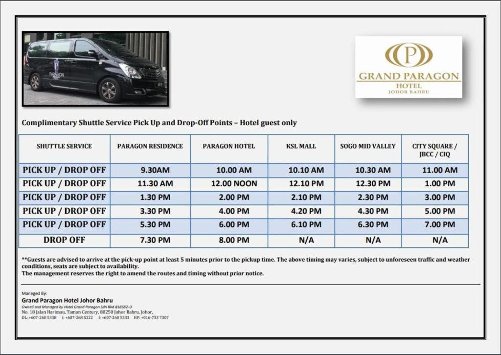 Jb City Paragon Serviced Apartment Τζόχορ Μπάχρου Εξωτερικό φωτογραφία
